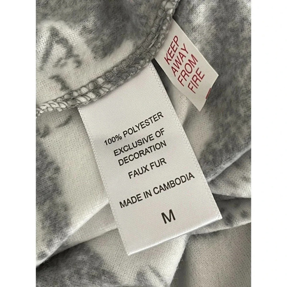 Jane and Bleecker Hooded Lounger Sleepwear Size Medium NWT - Picture 7 of 8